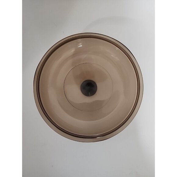 Pyrex Corning Ware Visions V-1.5-C Brown Amber Glass 7" Replacement Lid Round - Picture 5 of 5
